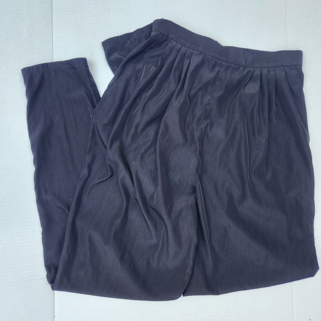 American Apparel High Rise Party Pants Xs | Black Drapey Vintage Classic